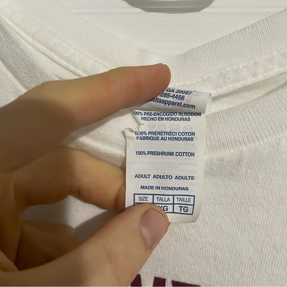 Cleveland Cavaliers Delta Pro Weight Adults XL T-Shirt Preshrunk Cotton White - Picture 3 of 4